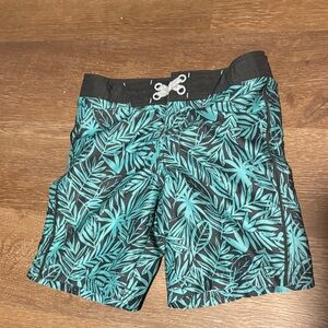 Art Class Gray Mesh-Lined Swim Trunks Shorts